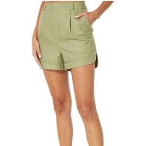Ted Baker‎ Haiyzol Whip Stitch Tailored Shorts 6 (US Size 10/12) Green NWT *Flaw